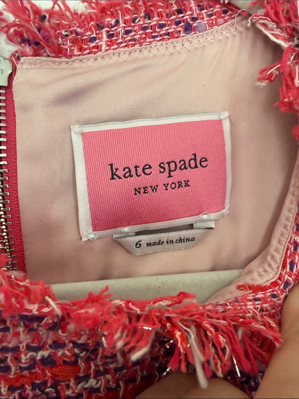 kate spade Pink Tweed Mini Dress - Picture 2 of 3